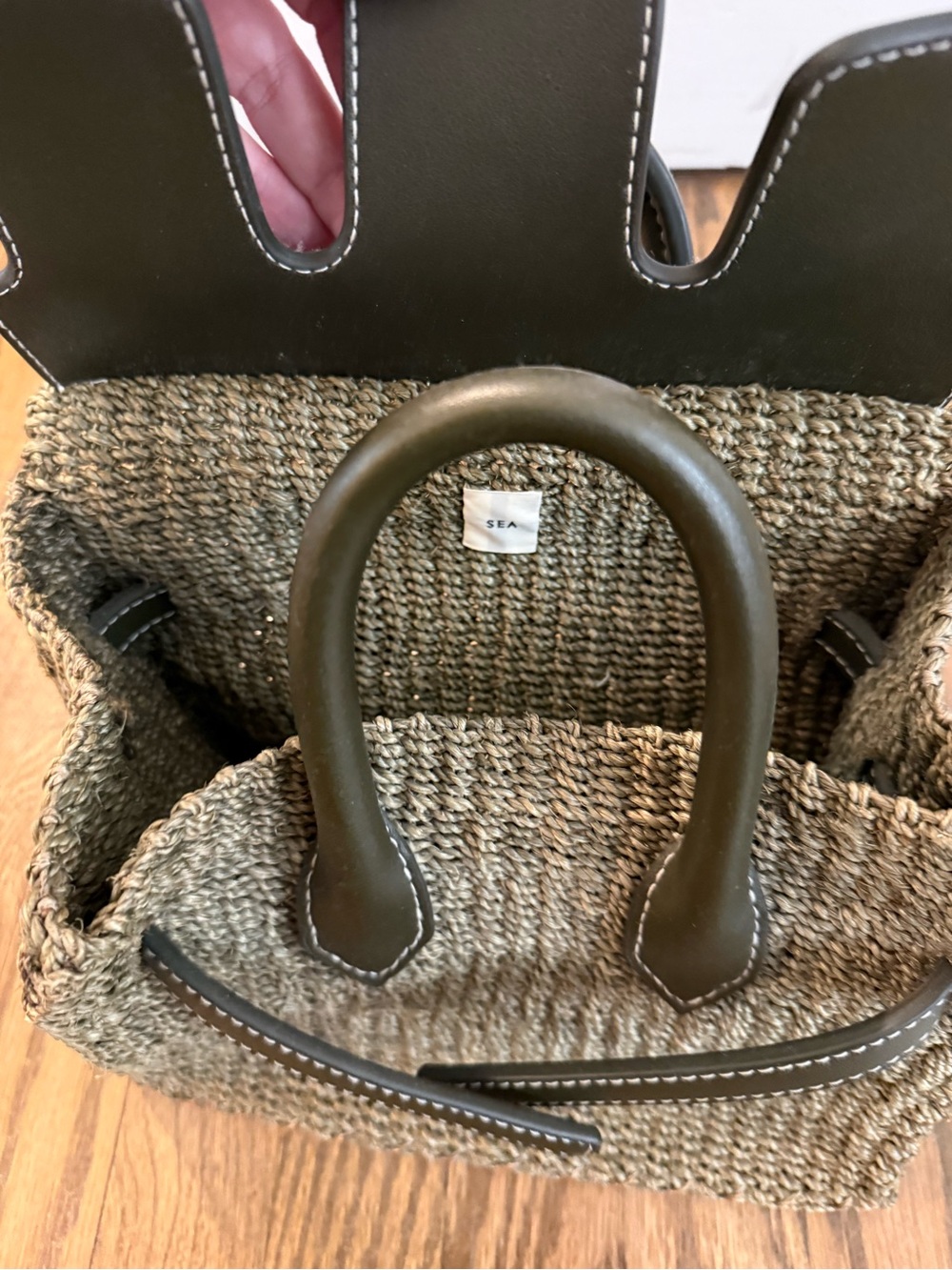 SEA New York- Mini Rattan Handbag - Picture 2 of 3